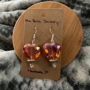 Crystal Heart Earrings